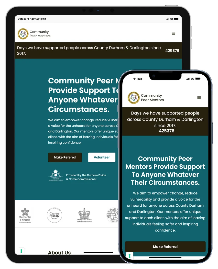 Durham Community Peer Mentors on iPad and iPhone
